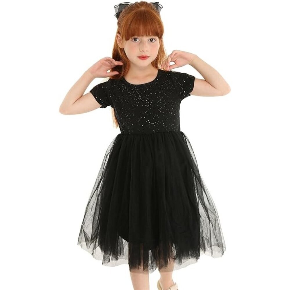 Mud Kingdom Sparkly Girls Tutu Dress Princess Plain Cute - Size 2T
